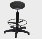 Taboret laboratoryjny z podnóżkiem