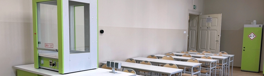 Dygestorium szkolne nastołowe do pracowni chemicznej